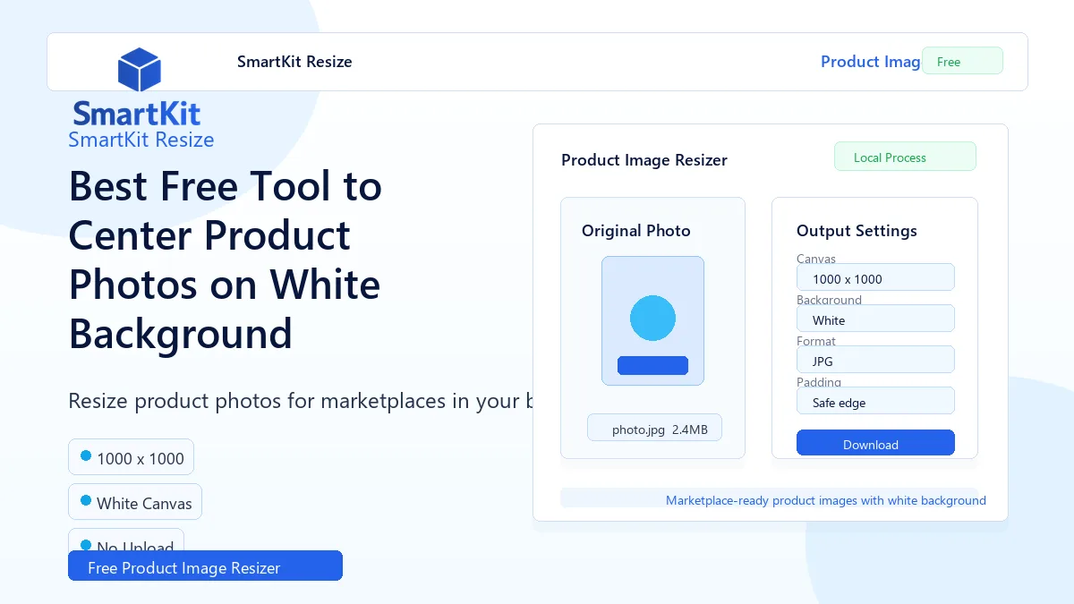 Best Free Tool to Center Product Photos on White Background