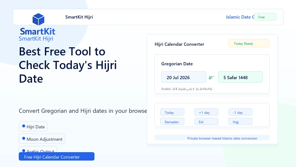 Best Free Tool to Check Today's Hijri Date
