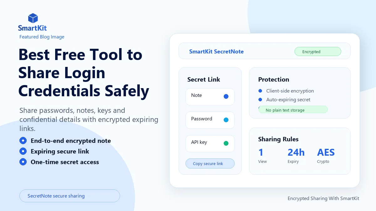 Best Free Tool to Share Login Credentials Safely