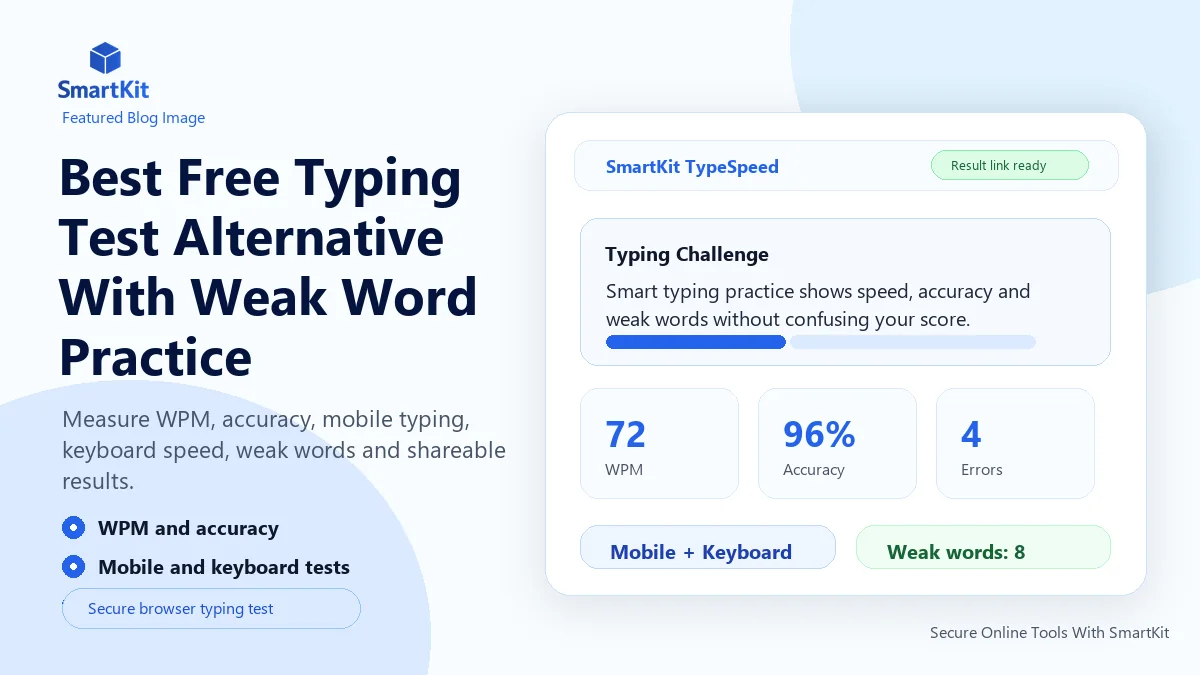 Best Free Typing Test Alternative With Weak Word Practice