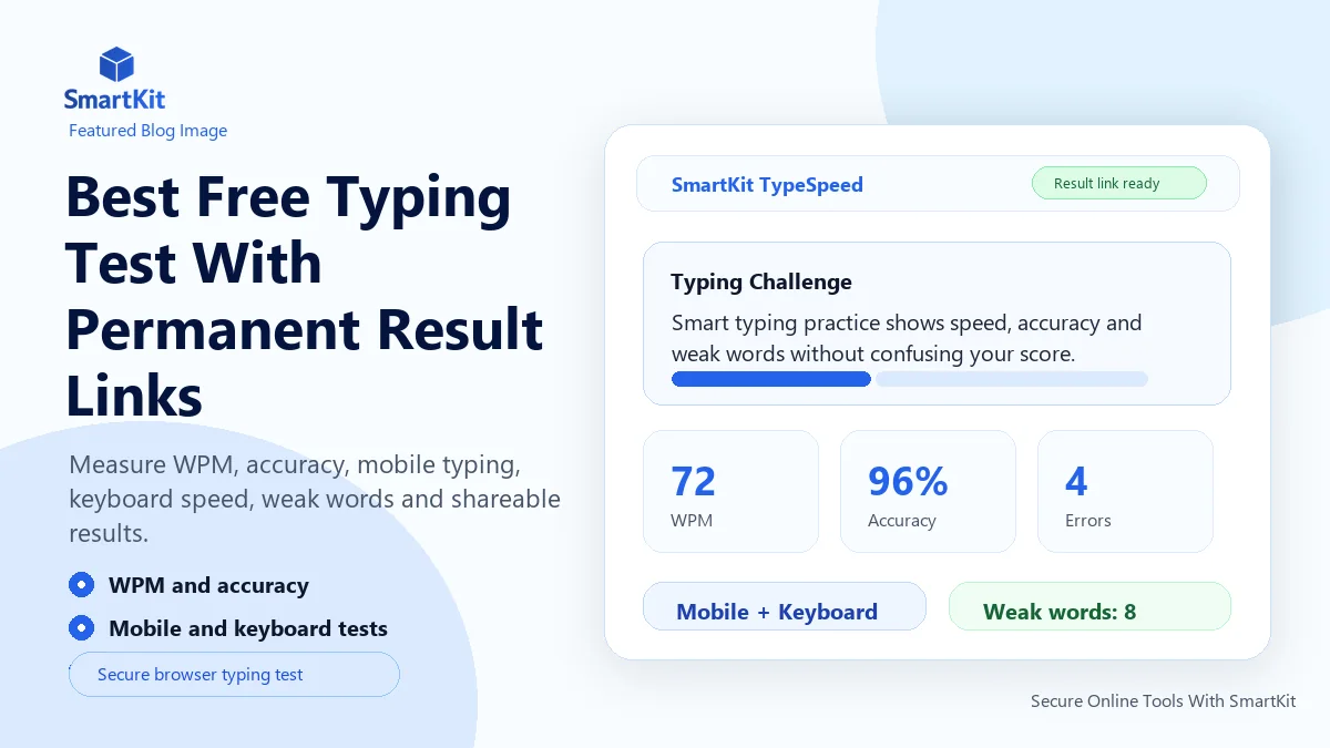 Best Free Typing Test With Permanent Result Links