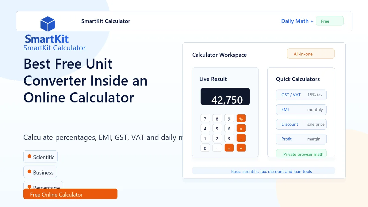 Best Free Unit Converter Inside an Online Calculator