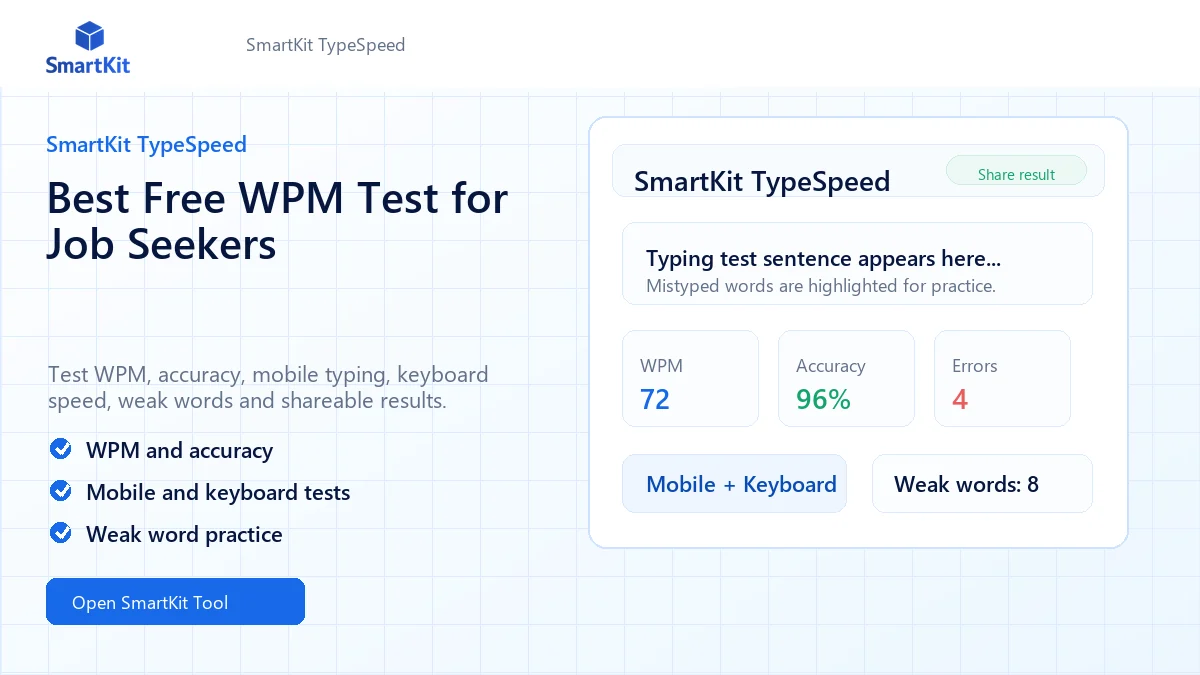 Best Free WPM Test for Job Seekers