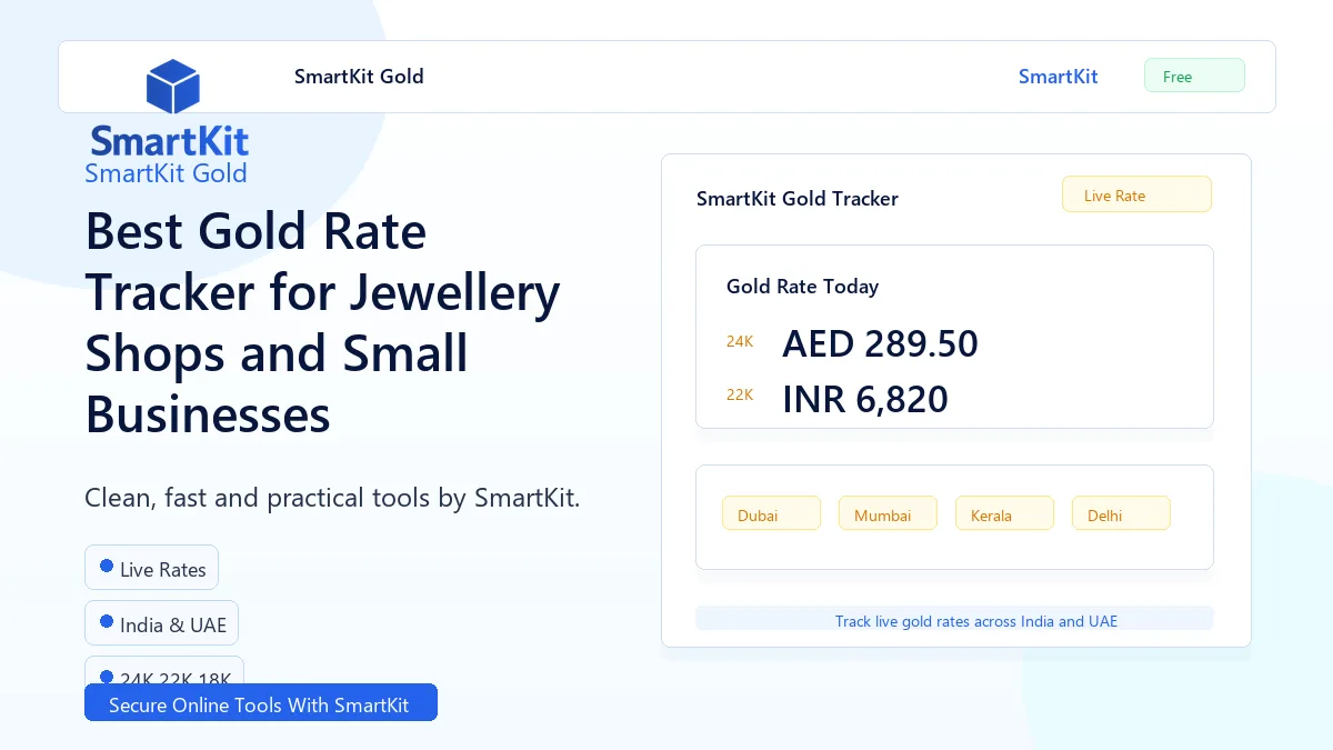 Best Gold Rate Tracker for Jewellery Shops and Small Businesses