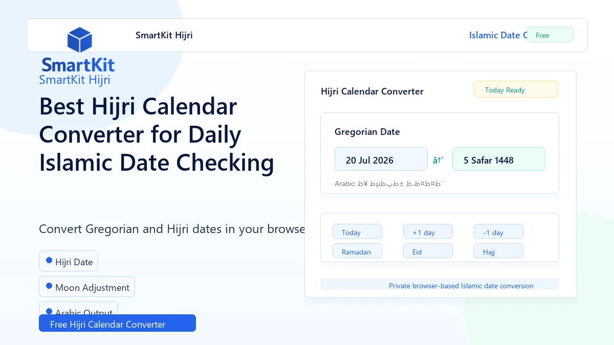 Best Hijri Calendar Converter for Daily Islamic Date Checking