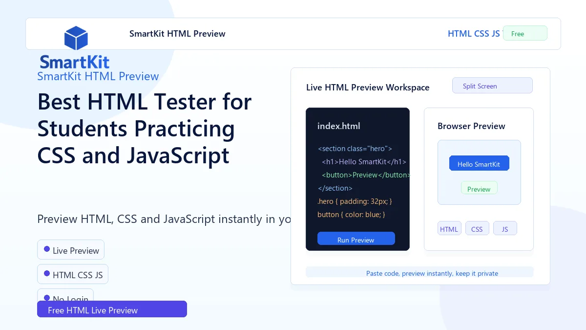 Best HTML Tester for Students Practicing CSS and JavaScript