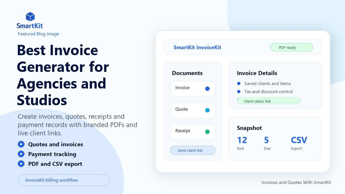 Best Invoice Generator for Agencies and Studios