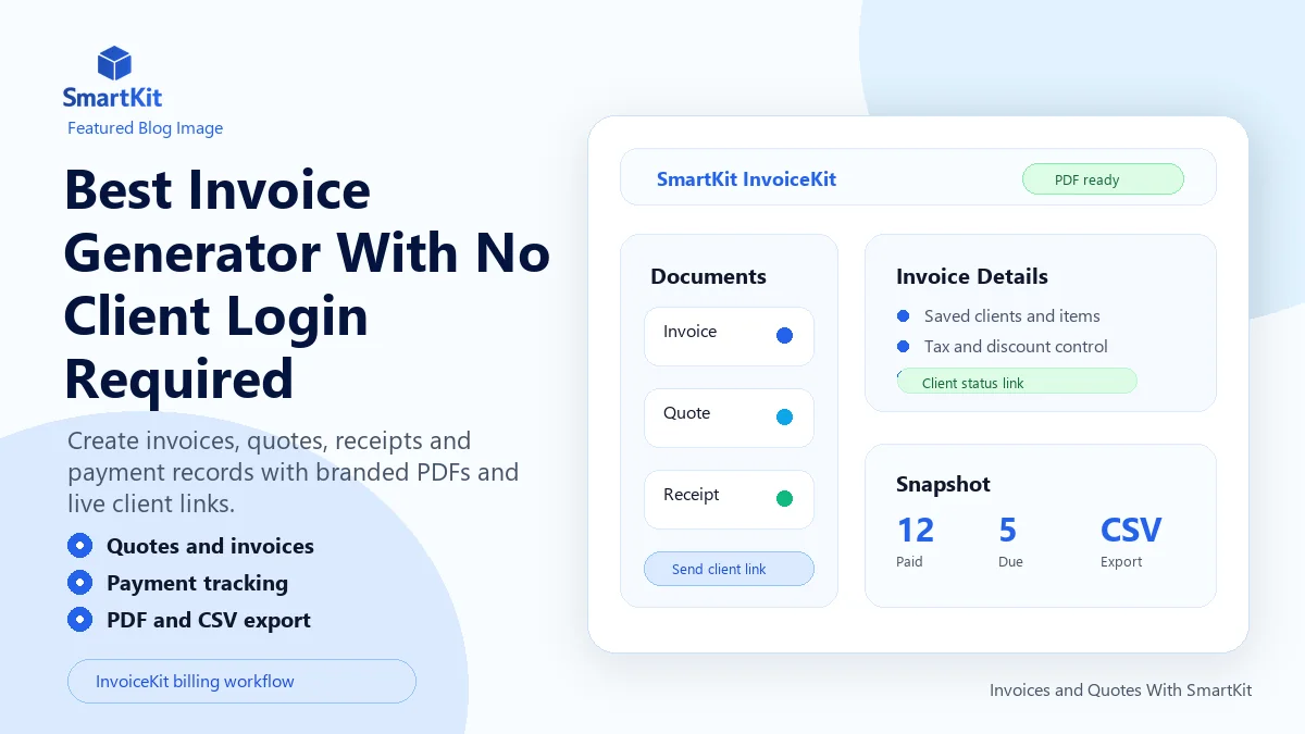 Best Invoice Generator With No Client Login Required