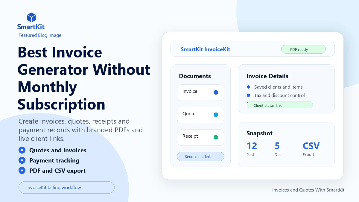 Best Invoice Generator Without Monthly Subscription