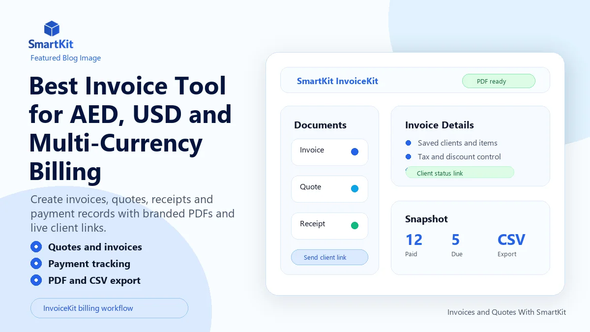 Best Invoice Tool for AED, USD and Multi-Currency Billing