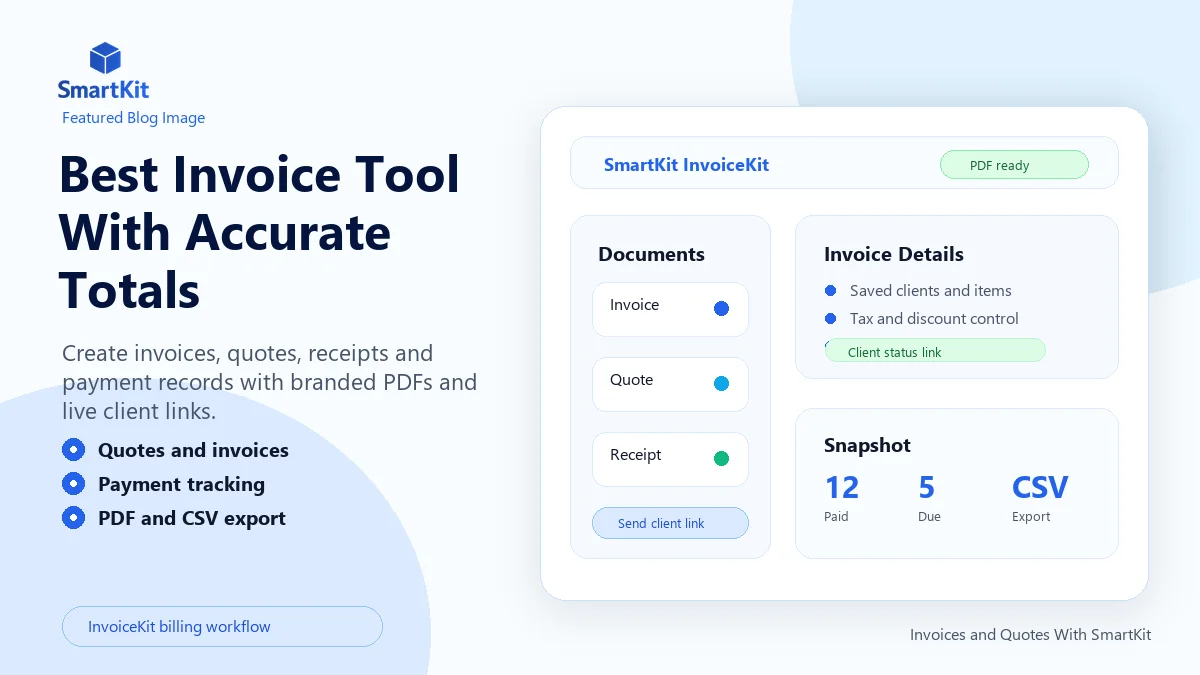 Best Invoice Tool With Accurate Totals