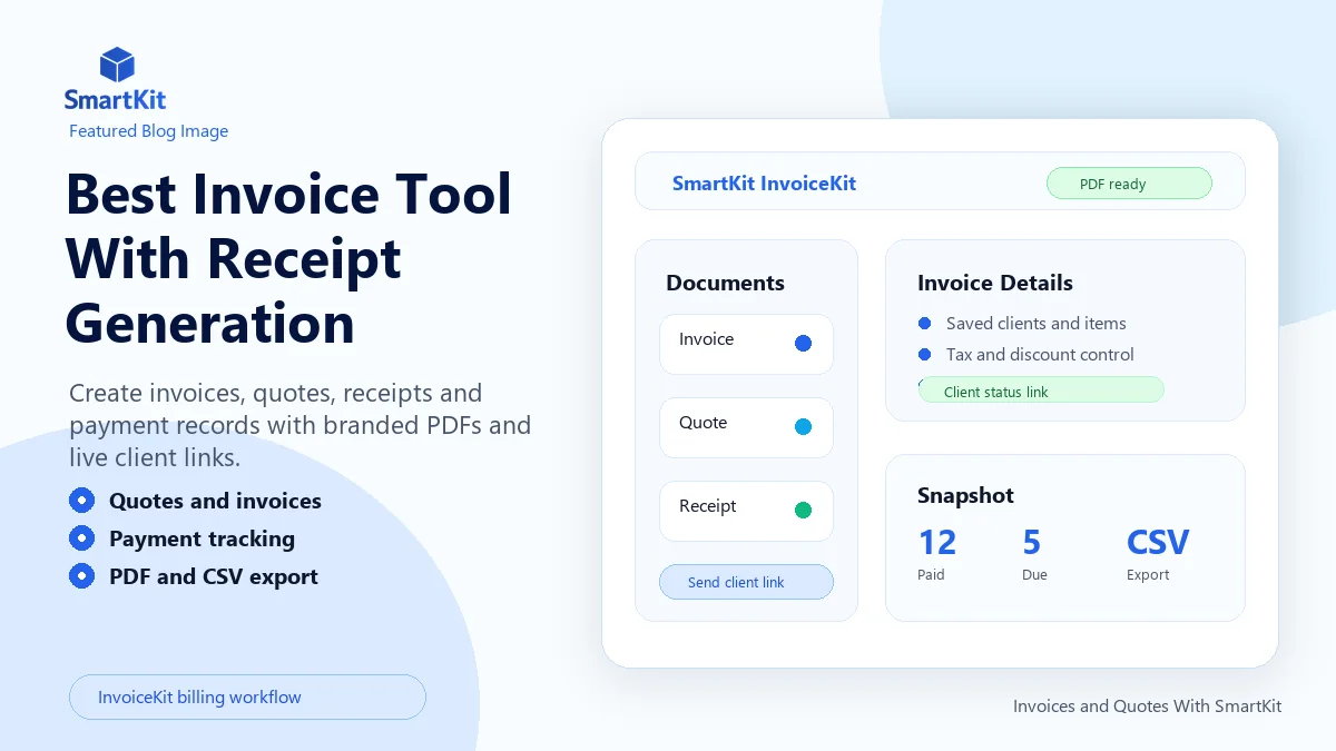 Best Invoice Tool With Receipt Generation