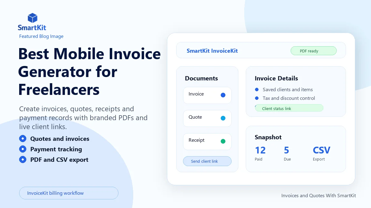 Best Mobile Invoice Generator for Freelancers
