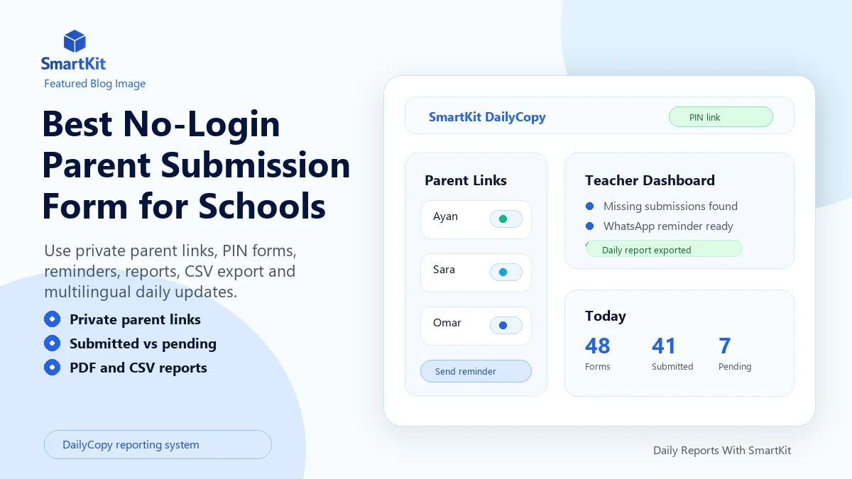 Best No-Login Parent Submission Form for Schools