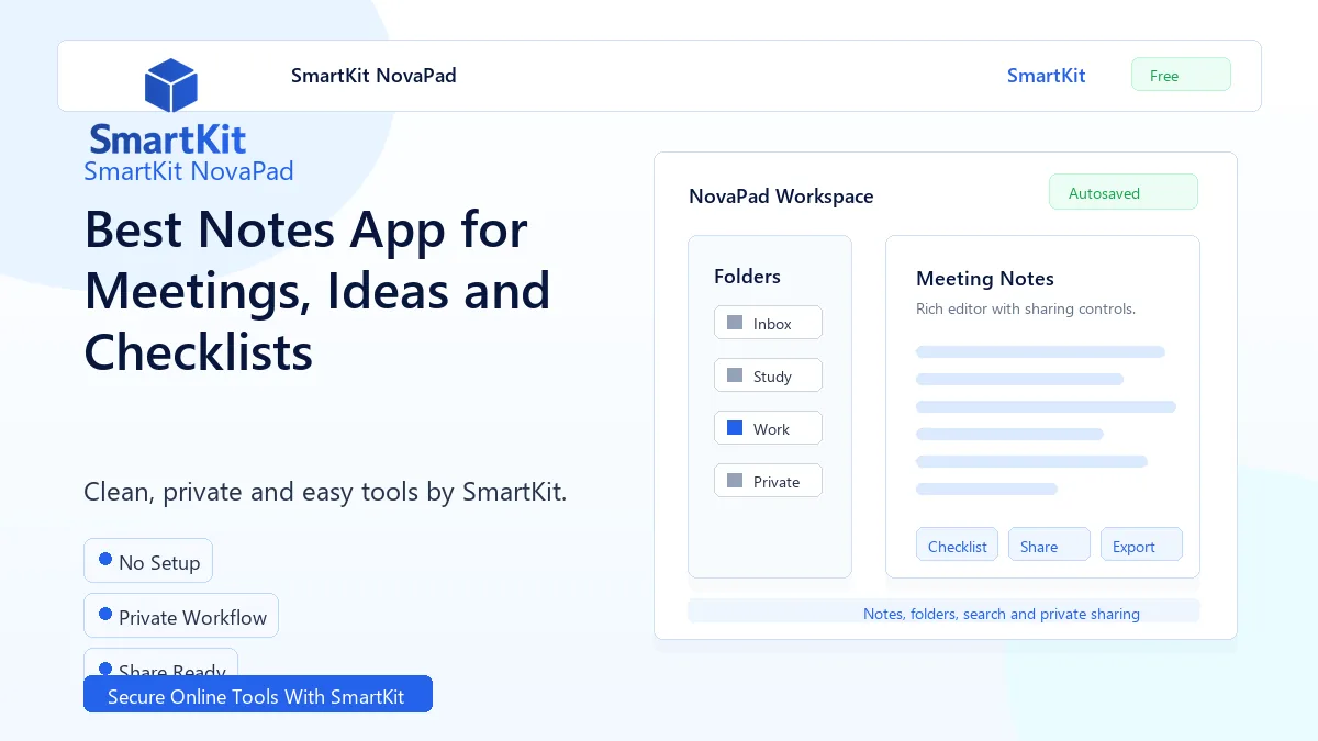 Best Notes App for Meetings, Ideas and Checklists