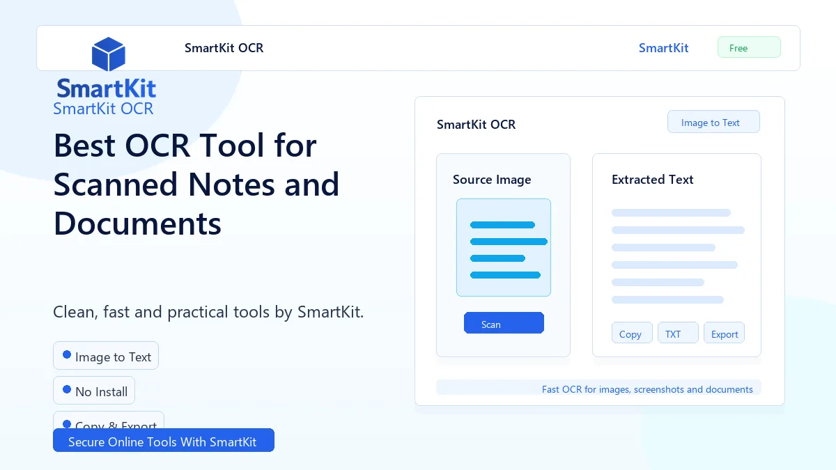 Best OCR Tool for Scanned Notes and Documents