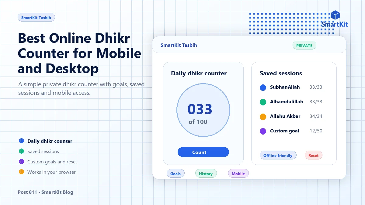 Best Online Dhikr Counter for Mobile and Desktop