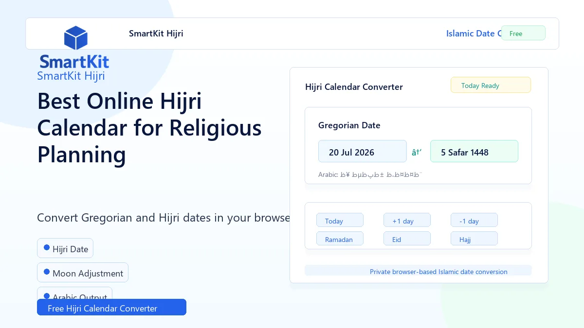 Best Online Hijri Calendar for Religious Planning