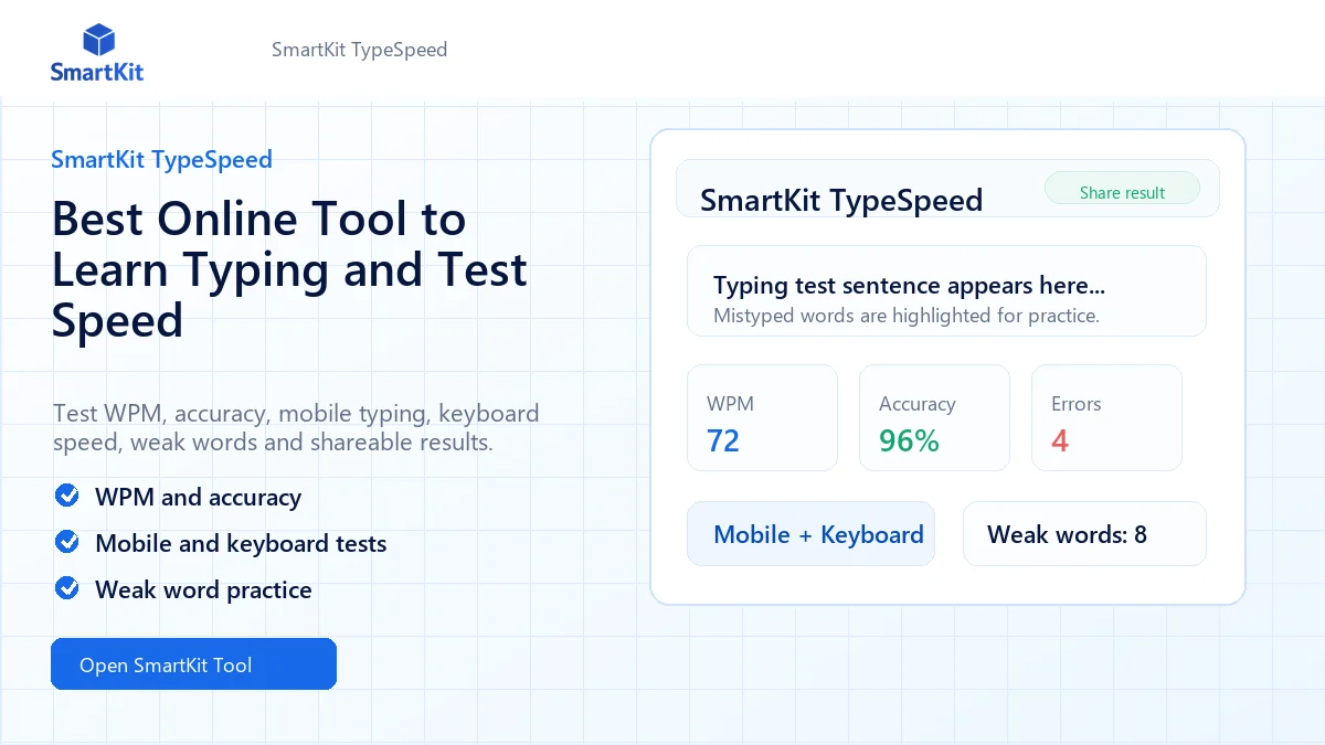 Best Online Tool to Learn Typing and Test Speed