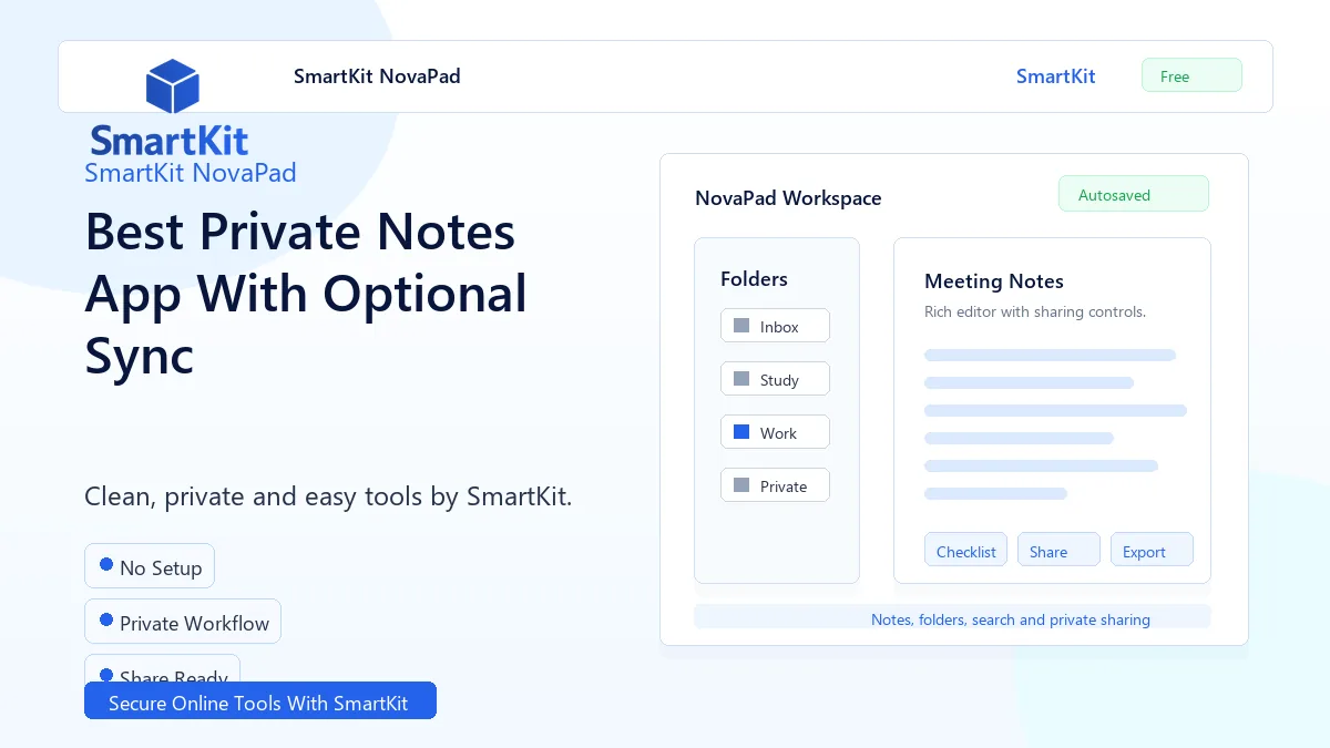 Best Private Notes App With Optional Sync