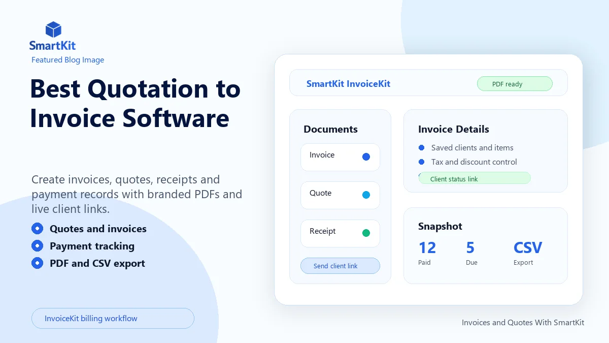 Best Quotation to Invoice Software
