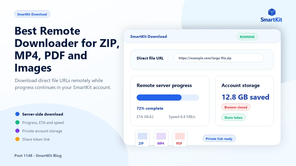 Best Remote Downloader for ZIP, MP4, PDF and Images