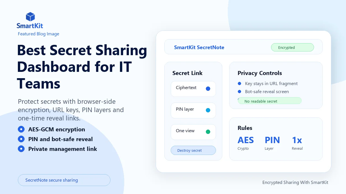 Best Secret Sharing Dashboard for IT Teams