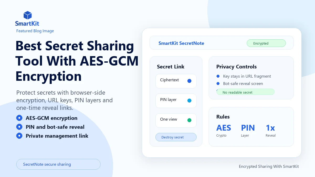 Best Secret Sharing Tool With AES-GCM Encryption
