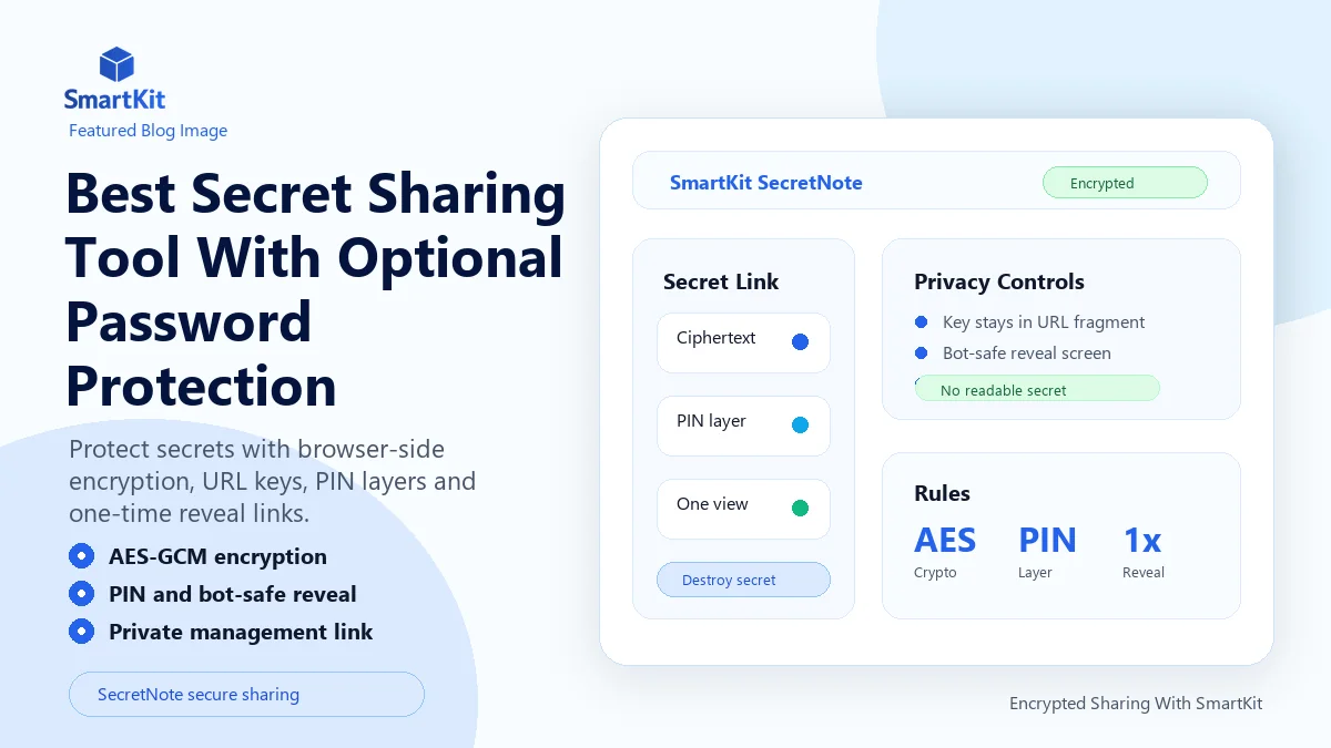 Best Secret Sharing Tool With Optional Password Protection