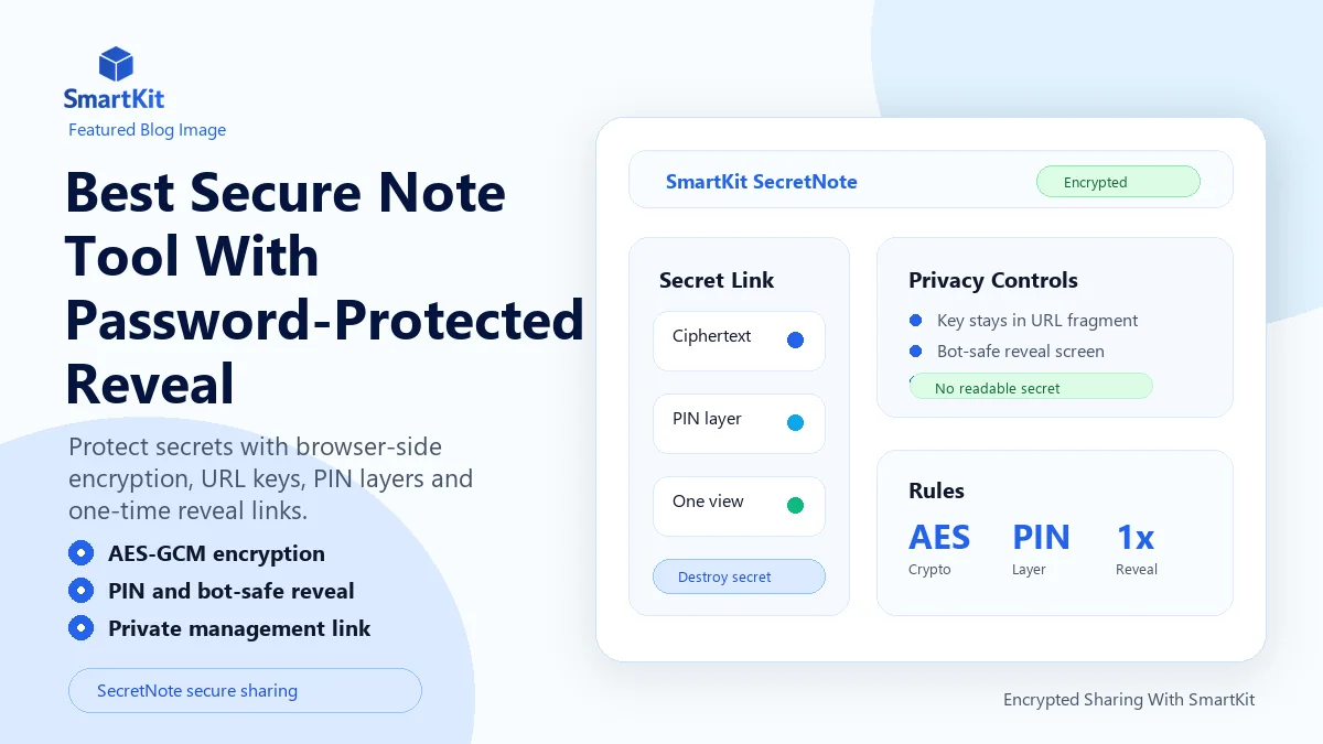 Best Secure Note Tool With Password-Protected Reveal