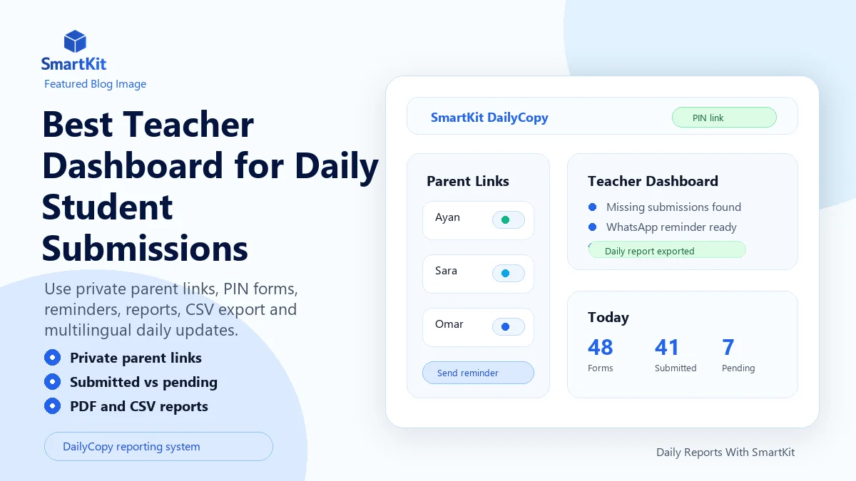 Best Teacher Dashboard for Daily Student Submissions