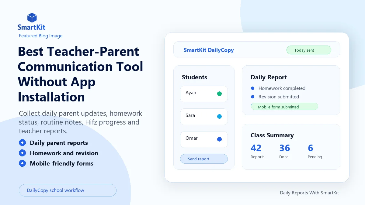 Best Teacher-Parent Communication Tool Without App Installation