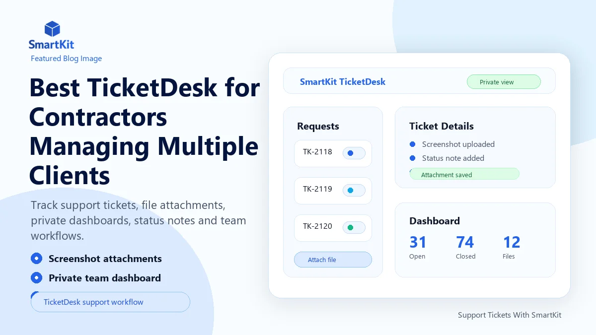 Best TicketDesk for Contractors Managing Multiple Clients