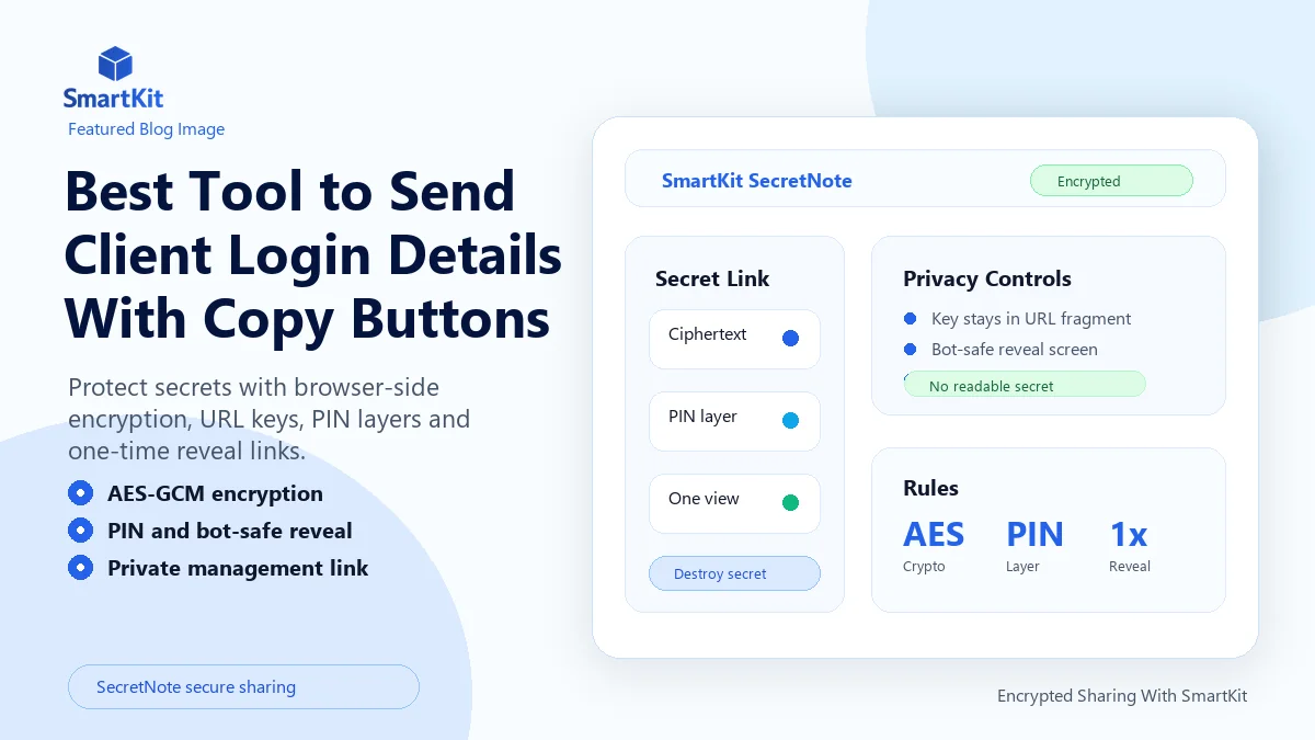 Best Tool to Send Client Login Details With Copy Buttons