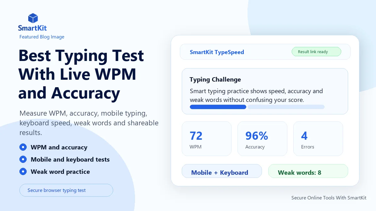 Best Typing Test With Live WPM and Accuracy