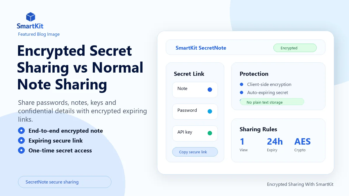 Encrypted Secret Sharing vs Normal Note Sharing