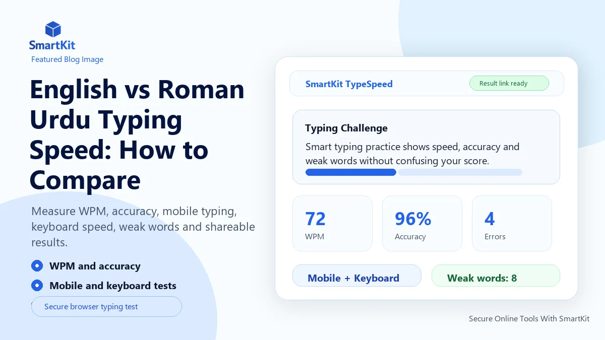 English vs Roman Urdu Typing Speed: How to Compare
