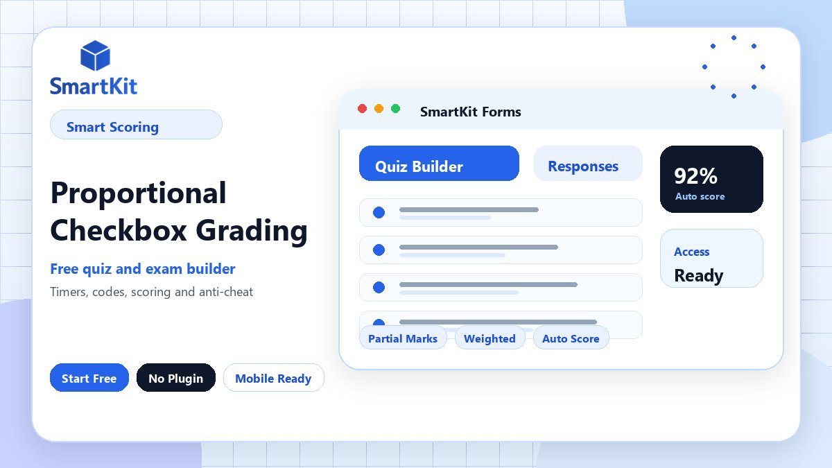 Proportional Checkbox Grading
