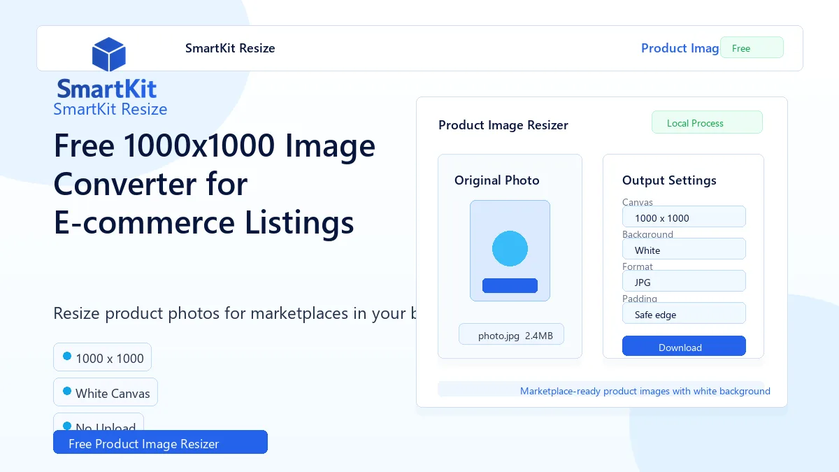 Free 1000x1000 Image Converter for E-commerce Listings