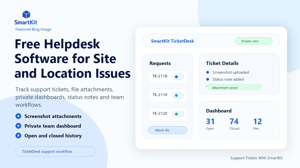 Free Helpdesk Software for Site and Location Issues
