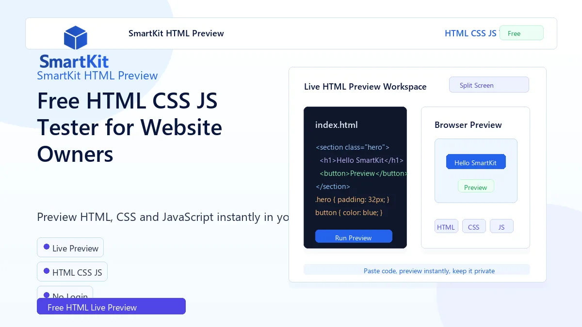 Free HTML CSS JS Tester for Website Owners