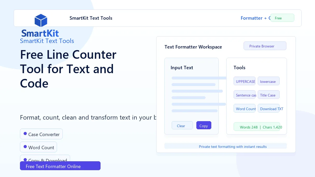 Free Line Counter Tool for Text and Code