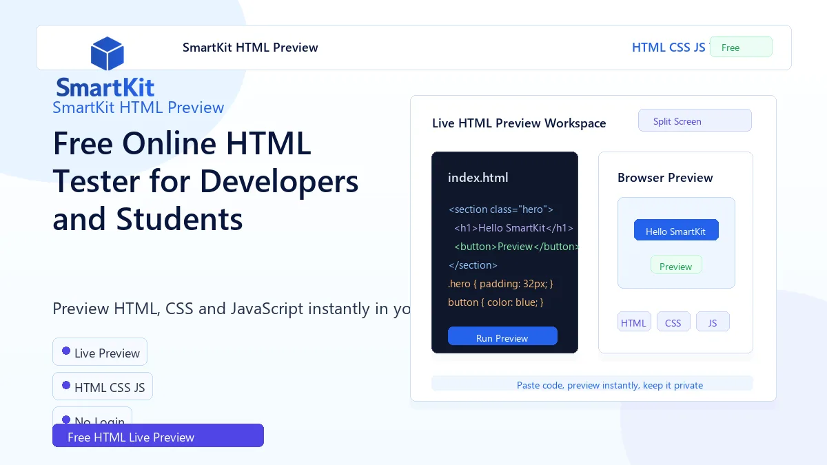 Free Online HTML Tester for Developers and Students