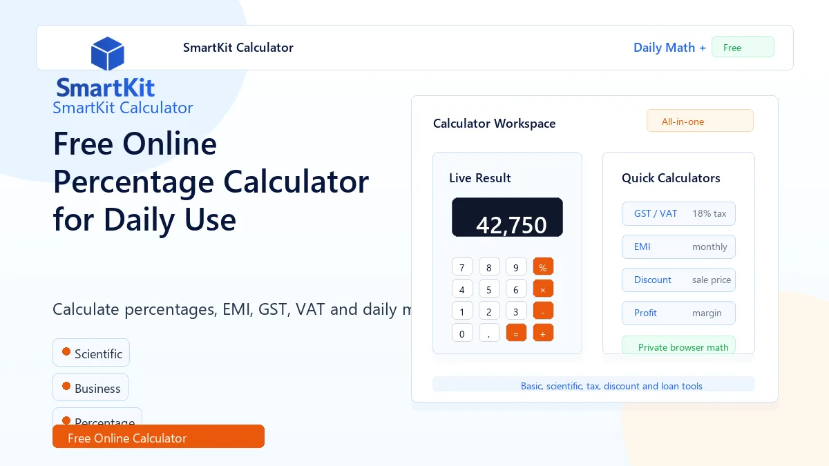 Free Online Percentage Calculator for Daily Use