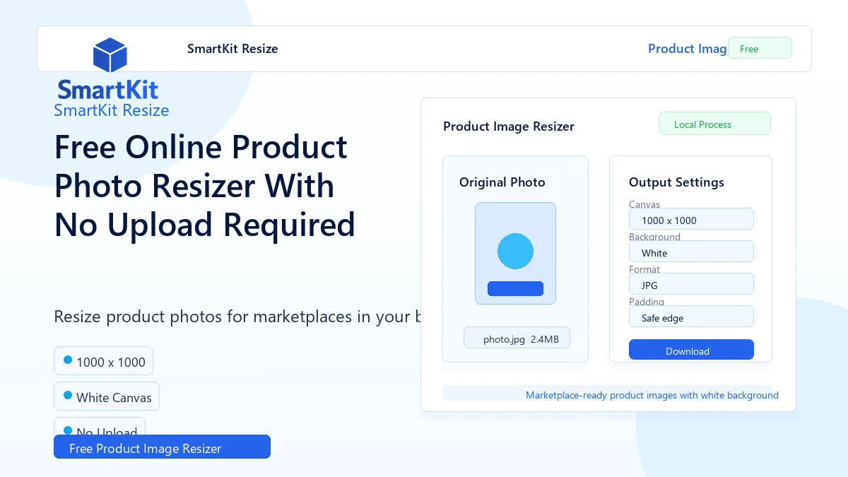 Free Online Product Photo Resizer With No Upload Required