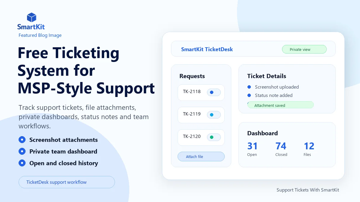 Free Ticketing System for MSP-Style Support