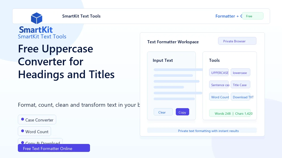 Free Uppercase Converter for Headings and Titles