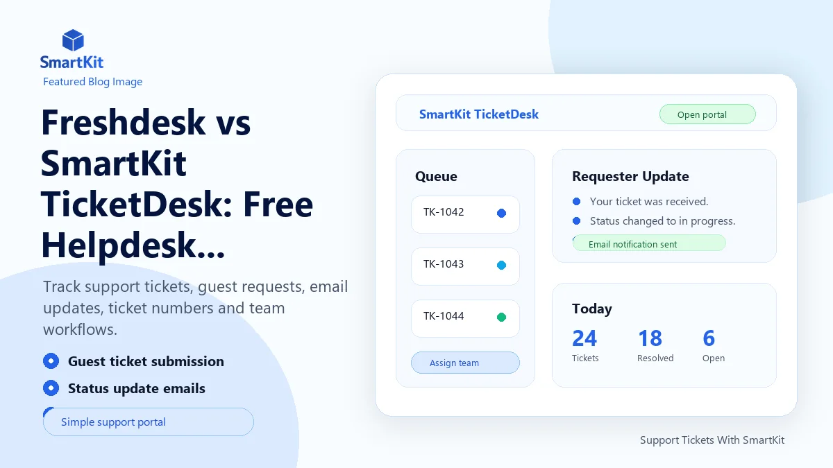 Freshdesk vs SmartKit TicketDesk: Free Helpdesk Comparison