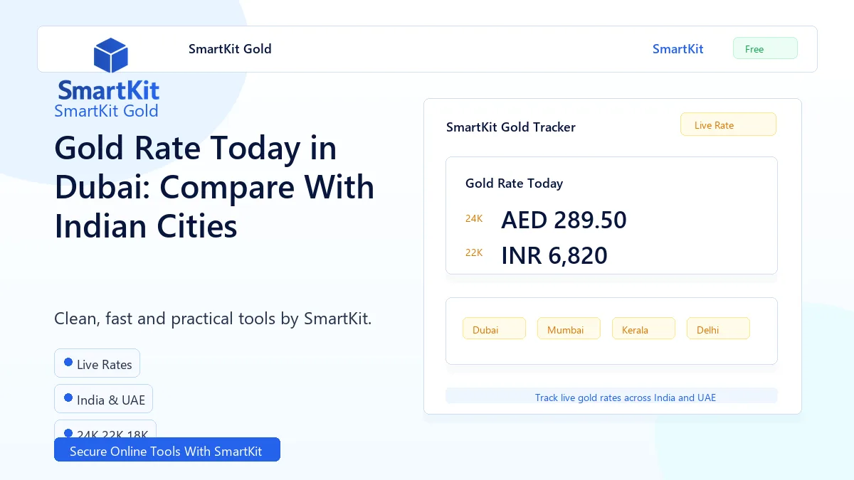 Gold Rate Today in Dubai: Compare With Indian Cities