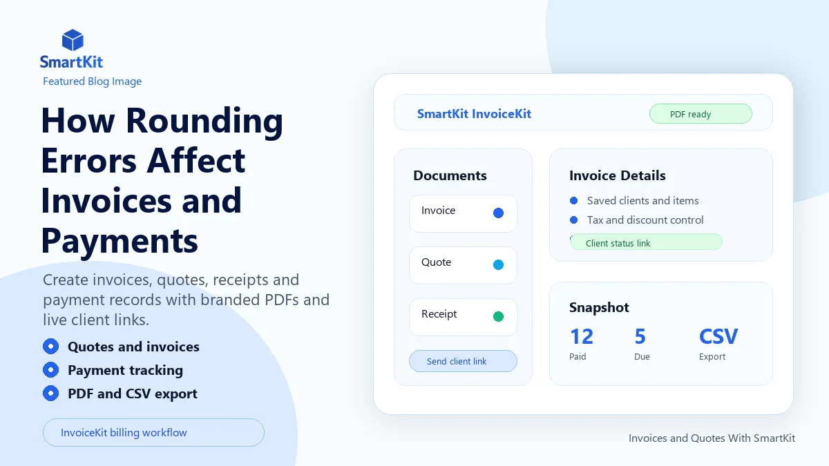 How Rounding Errors Affect Invoices and Payments